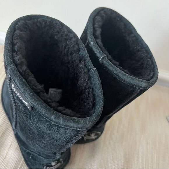 Bearpaw short Elle boots black Sz 7 women - Picture 5 of 13
